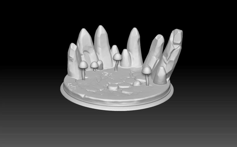 Fantasy Miniature Base -3D printing model