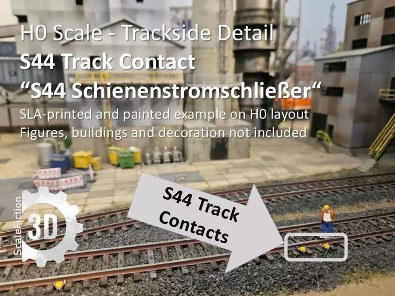 H0 Scale - Trackside Detail - German S44 Track Contact