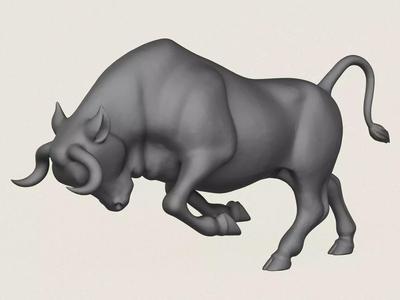 Charging Bull Print Ready 3D Model