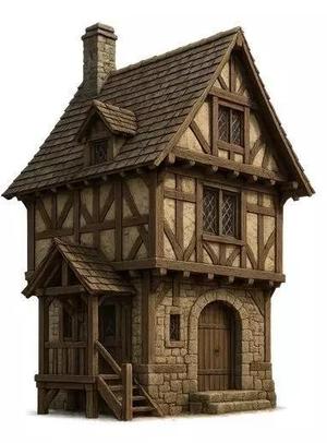 House - Medieval 1 Printable