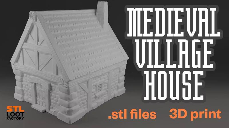 Medieval Village House 3D print