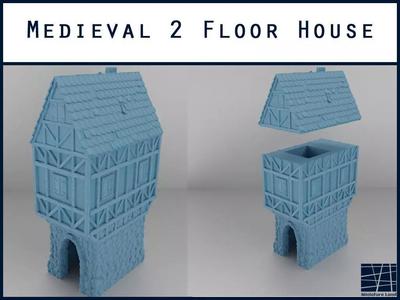 Medieval House  Tabletop Terrain 25 mm