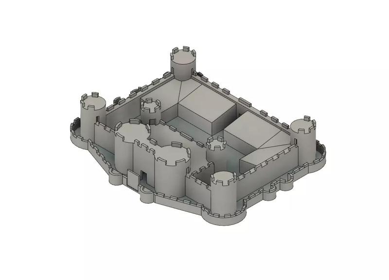 medieval castle 3D print model
