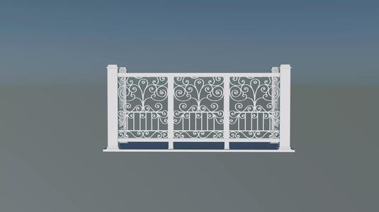 3D model Railing - Balcony