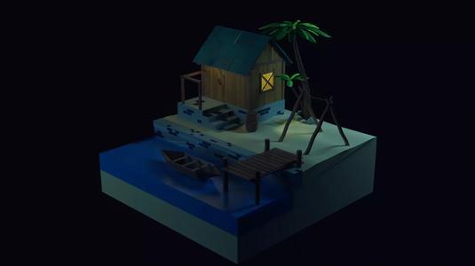 Beach House - Floating Island Artwork