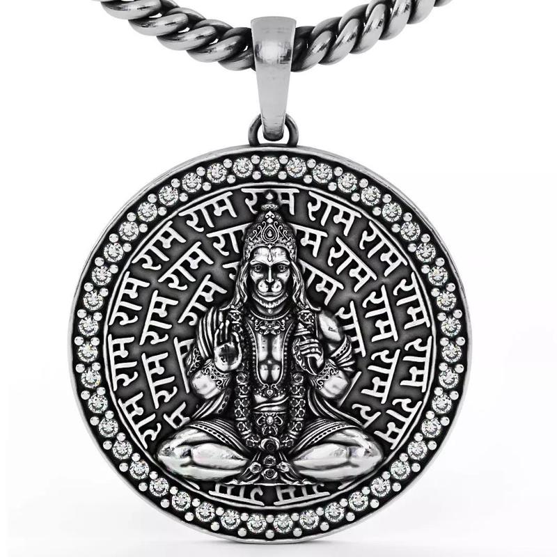 Hanuman Ji Bas Relief 3D Pendant
