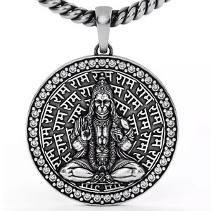 Hanuman Ji Bas Relief 3D Pendant