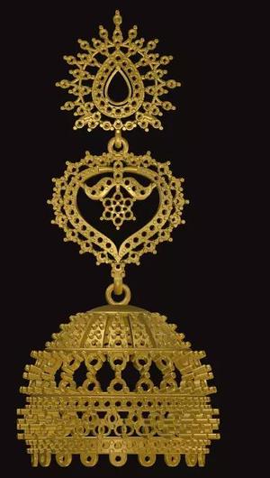 jumka gold ornament