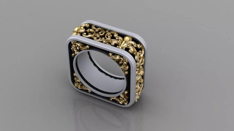 Antique Gents Band model 3D print model