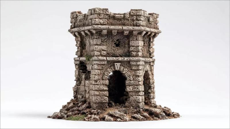 Old Ruin Castle Tower - Perfect for Wargaming 3D print