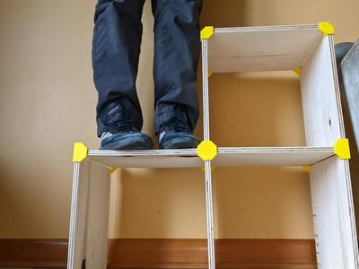 Modular and re-usable plywood furniture connectors