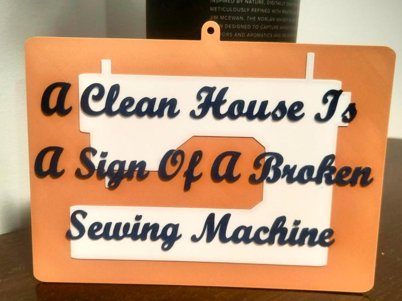 Household Sewing Sign
