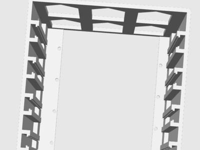 QNAS six-bay hard drive cage