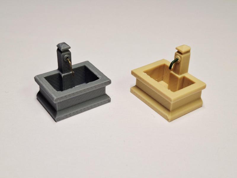 H0 1:87 stone well