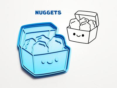 Nuggets Cookie Cutter / Stamp
