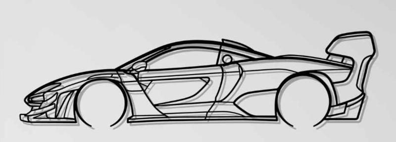McLaren Senna GTR Wall Art