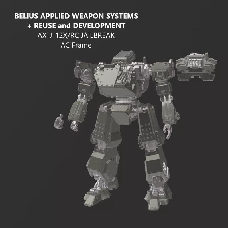 30MM AX-J-12X RC JAILBREAK AC Frame Pack Armored Core 6