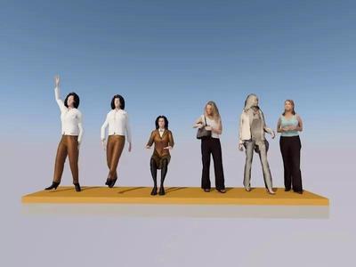 3d human figures