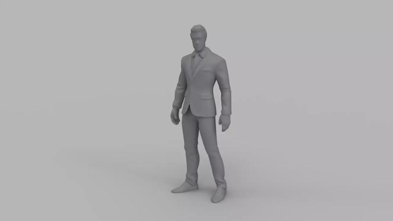Elegant Businessman - 3D Printable Figure
