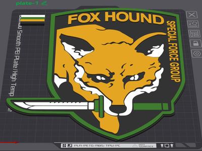 Metal Gear Fox Hound Logo Poster