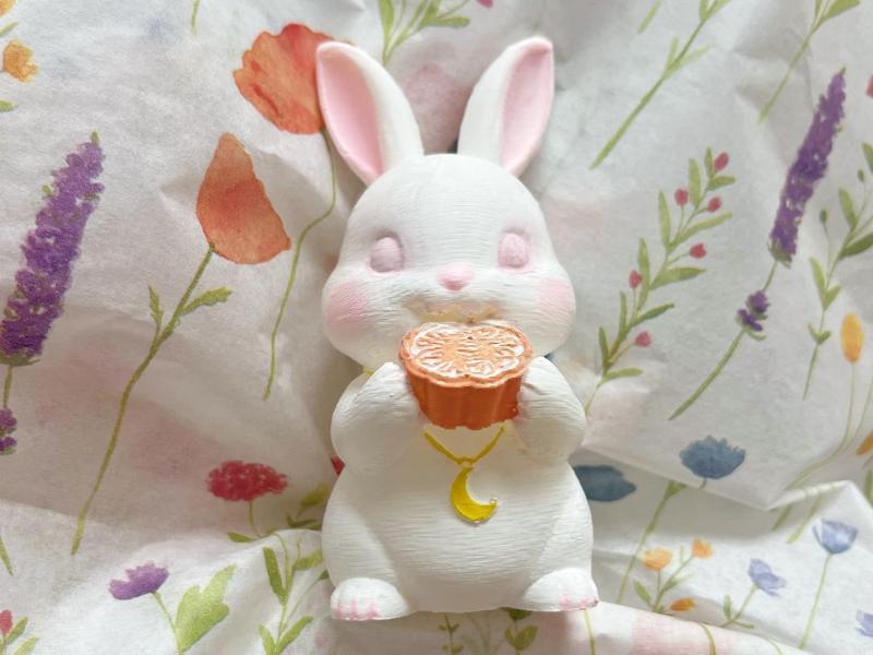 Super Easy Coloring Mid-Autumn Lucky Rabbit