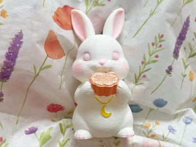 Super Easy Coloring Mid-Autumn Lucky Rabbit