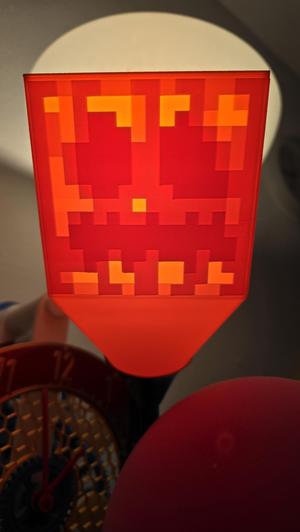 Pumpkin lampshade with lid