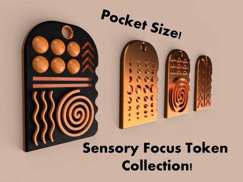 Sensory Focus Tokens - Pocket Size - Silent Fidget Collection
