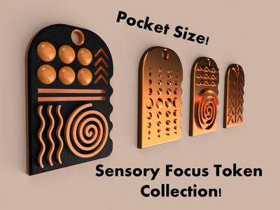 Sensory Focus Tokens - Pocket Size - Silent Fidget Collection