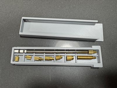 T12 Threaded brass insert installation tip case