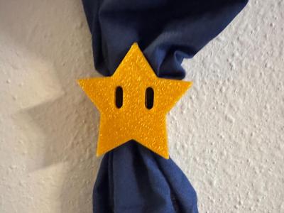 Super Mario Star Woggle Neckerchief Slide