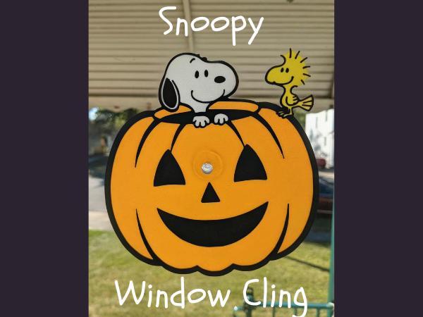 Halloween Snoopy Window Cling