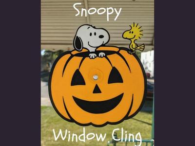 Halloween Snoopy Window Cling