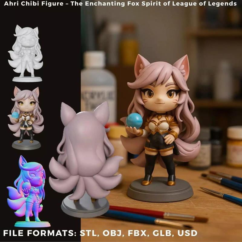 Ahri Chibi Figure
