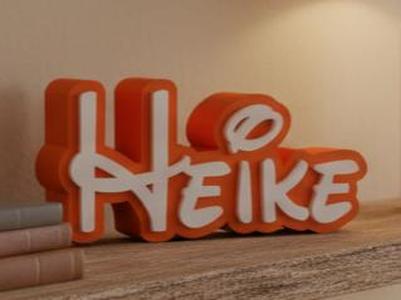 name plate lettering heike
