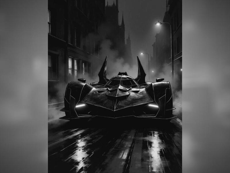 Batmobile Hueforge