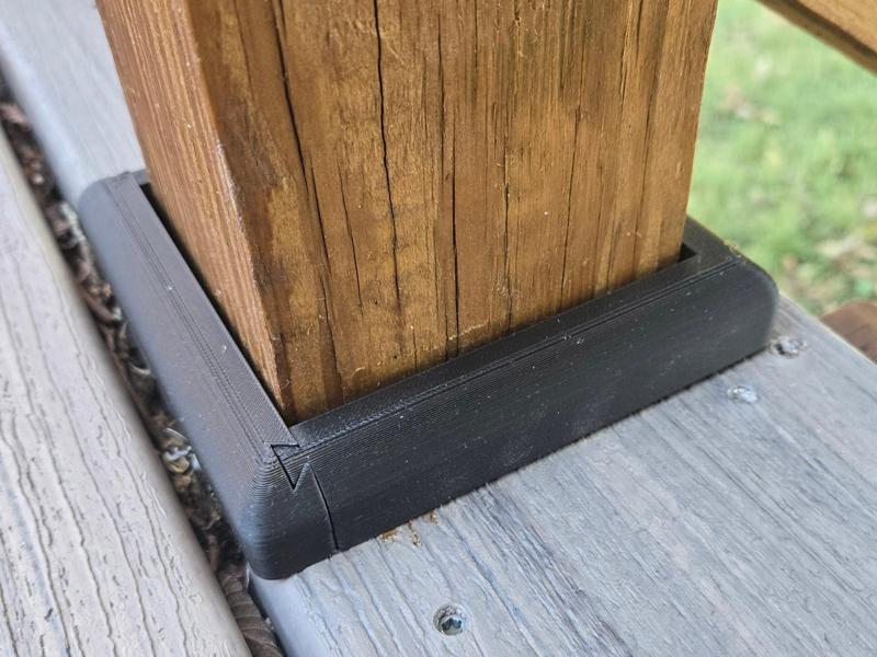 Deck Porch 4x4 Post Base Trim 01