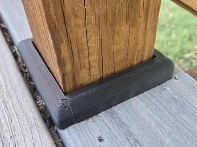 Deck Porch 4x4 Post Base Trim 01