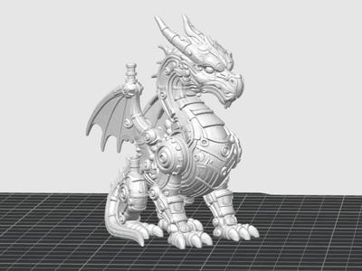 Dragon Steelpunk figurine "punk style" series