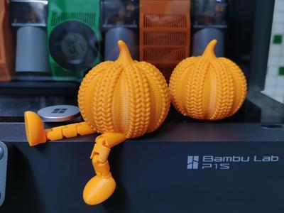 Pumpkin Spirits Series: Long-Legged Knitted Pumpkins