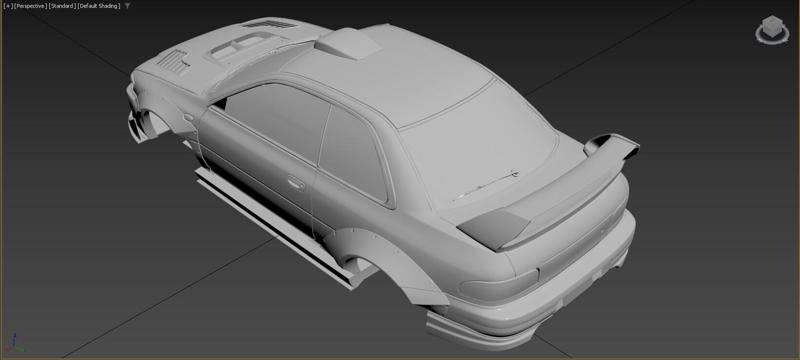 subaru impreza p1 rs pandem style fender flares