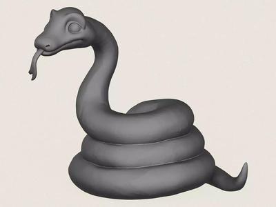 Anaconda Snake Print Ready 3D Model