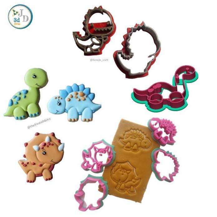DINO COOKIE CUTTER SET FOR KIDS (DINOSAURS)