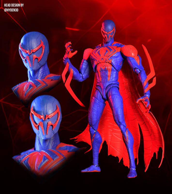 Spiderman 2099 SHF head  (NO SYMBIOTE EYE)