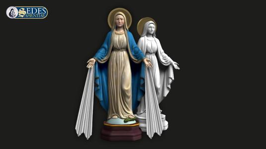 Our Lady of Graces – 3D Printable  | Catholic Art