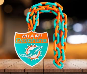 MIAMI DOLPHINS NFL SHIELD CHAIN