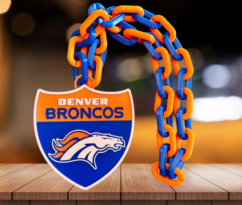 DENVER BRONCOS NFL SHIELD CHAIN