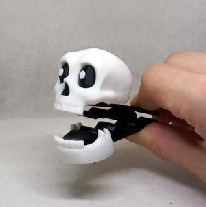 Skull clothes peg for Halloween