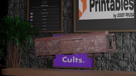 🚂 Vintage Freight Car – Classic Style 3D Model with Rusty Touch