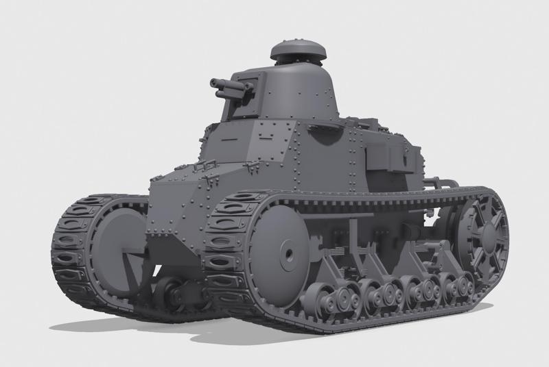 1-35 scale Renault FT 17 Kegresse, aka Renault M28